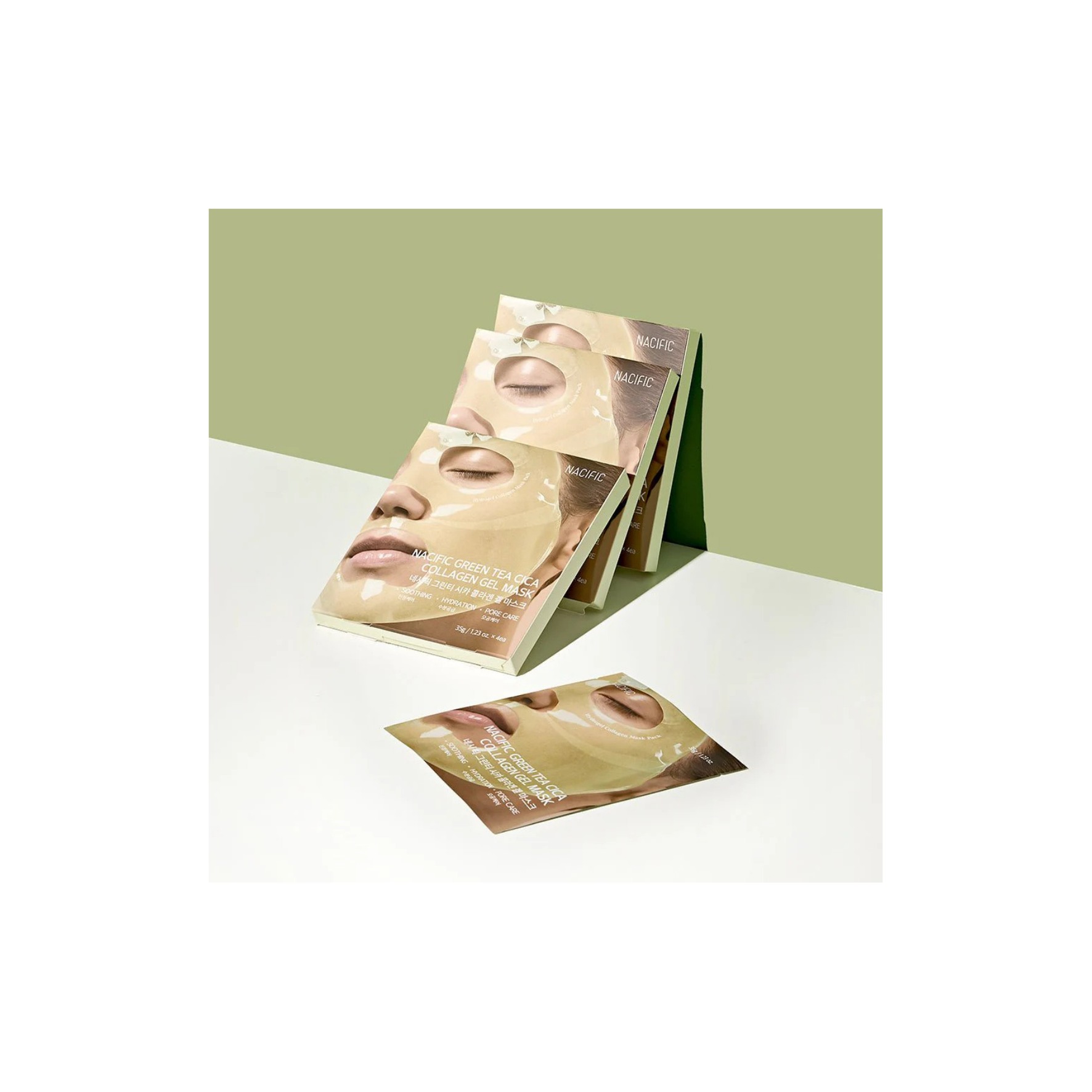 NACIFIC Green Tea Cica Collagen Gel Mask (4ea)