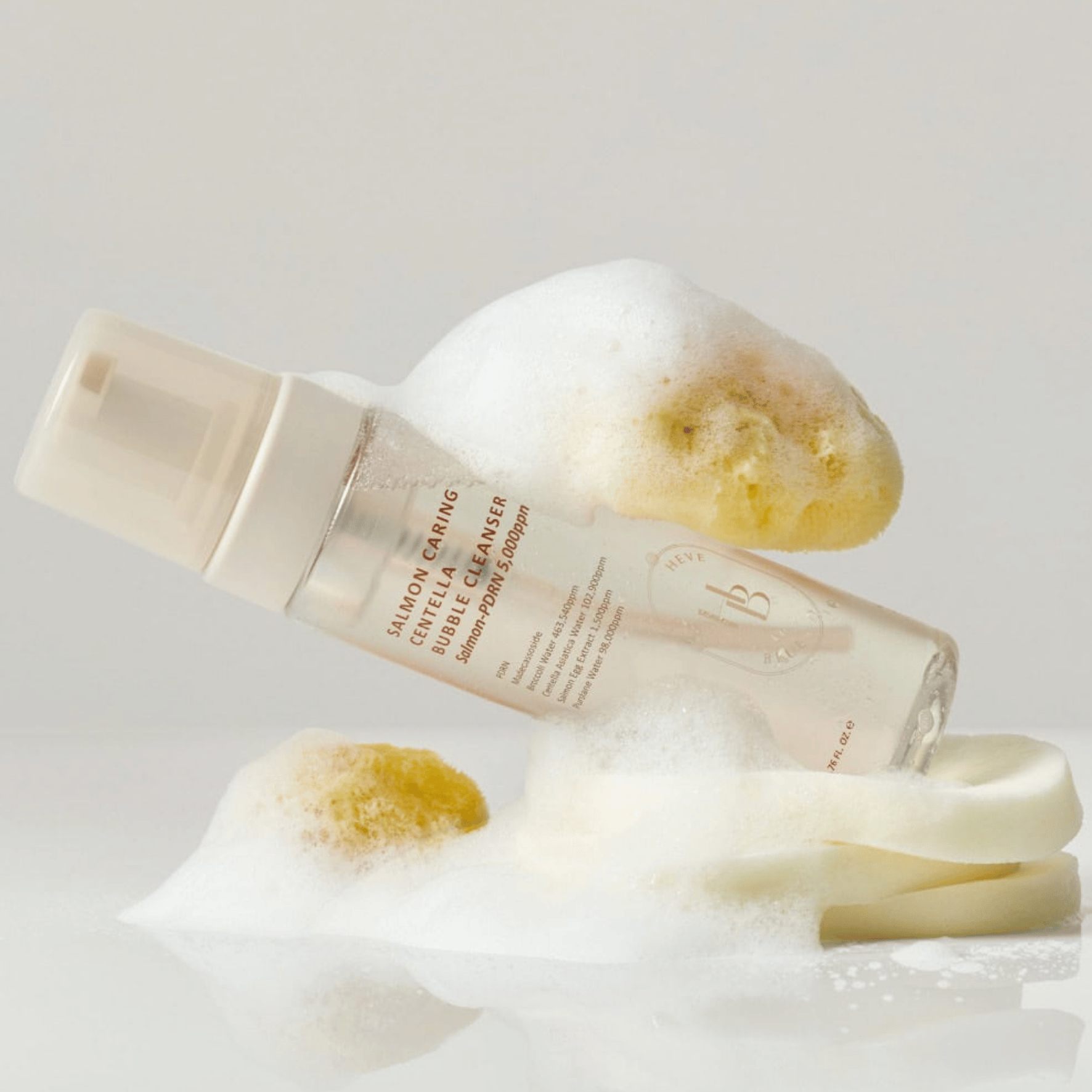 HEVEBLUE Salmon Caring Centella Bubble Cleanser