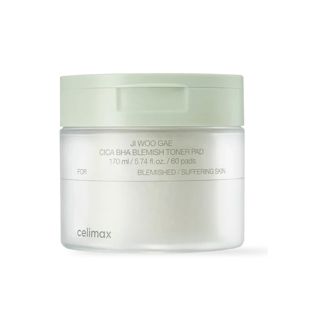 celimax Ji Woo Gae Cica BHA Blemish Toner Pad