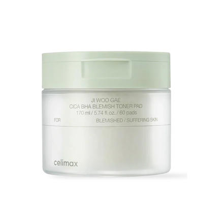 celimax Ji Woo Gae Cica BHA Blemish Toner Pad