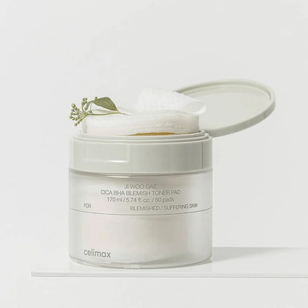 celimax Ji Woo Gae Cica BHA Blemish Toner Pad
