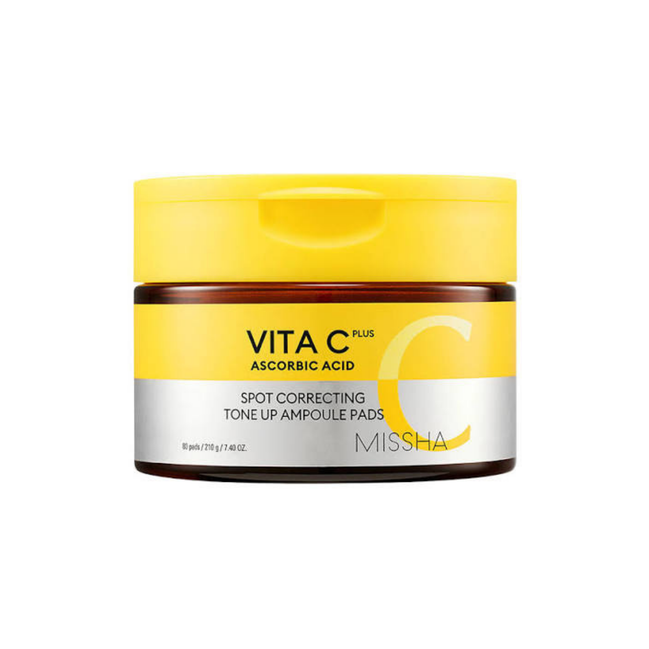 MISSHA VITA C PLUS SPOT CORRECTING TONE UP AMPOULE PADS