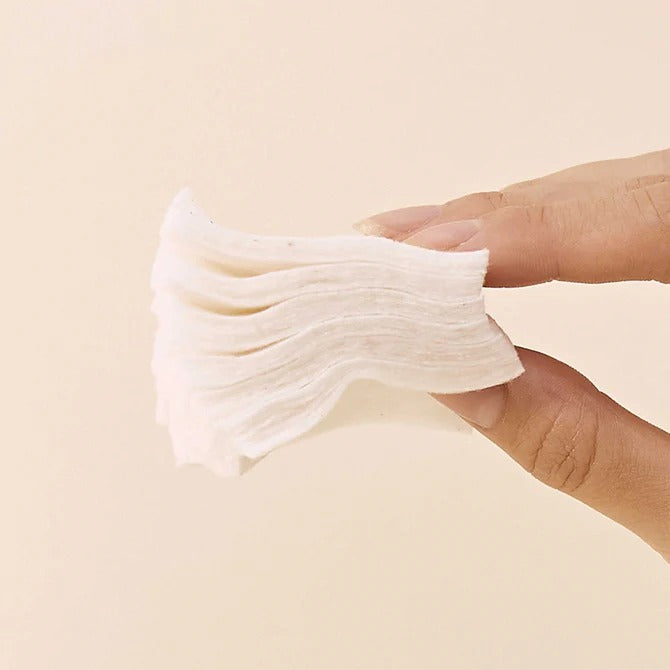 HEVEBLUE Multiway Unbleached Biodegradation 100% Cotton Pad