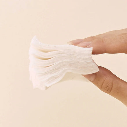 HEVEBLUE Multiway Unbleached Biodegradation 100% Cotton Pad