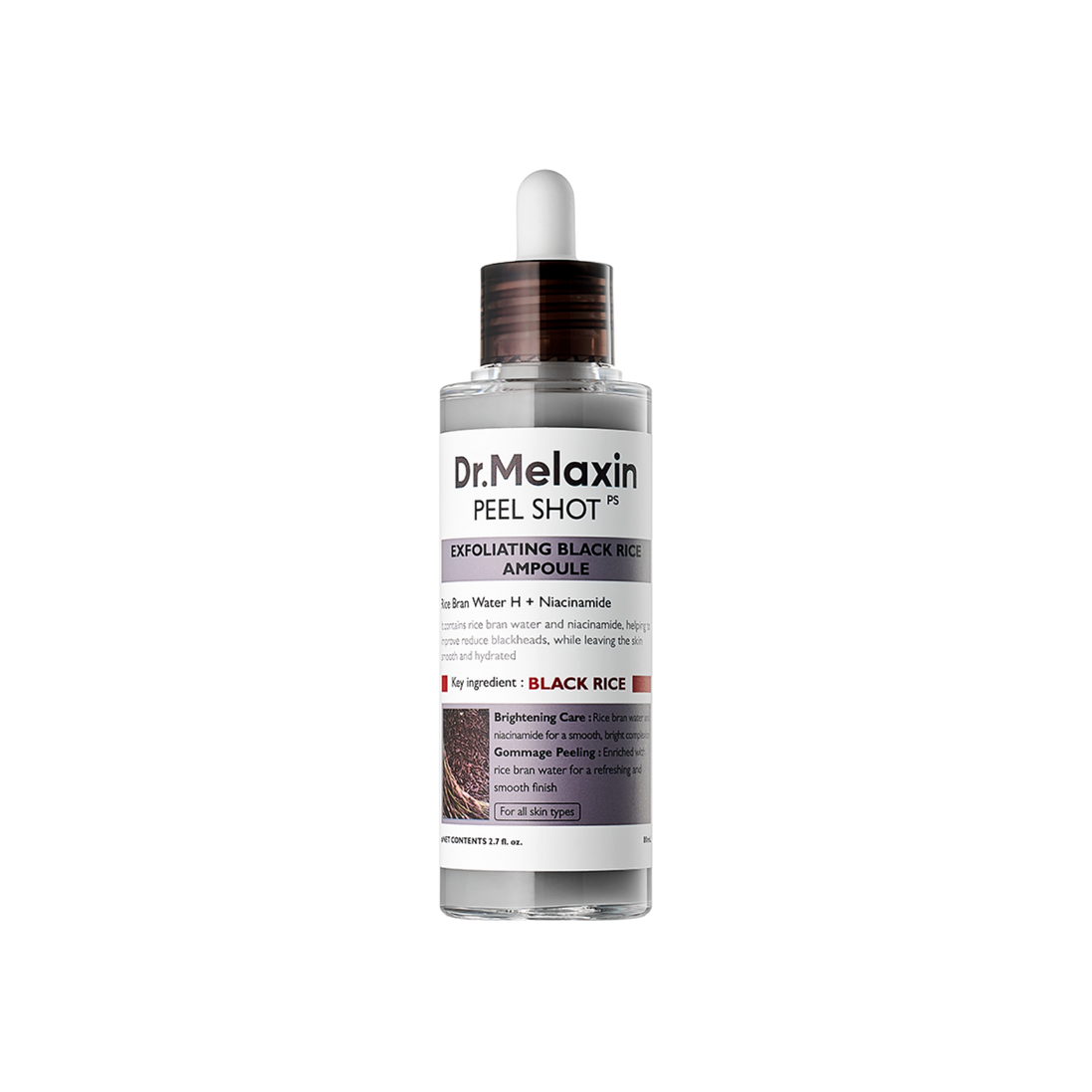 Dr.Melaxin PEEL SHOT EXFOLIATING BLACK RICE AMPOULE 80ml