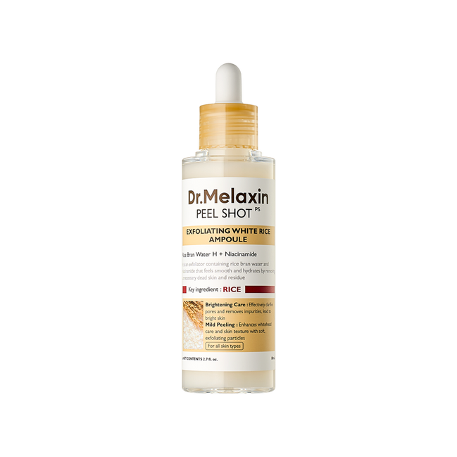 Dr.Melaxin PEEL SHOT EXFOLIATING WHITE RICE AMPOULE 80ml
