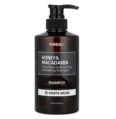 KUNDAL HONEY & MACADAMIA NATURE SHAMPOO 500ML - WHITE MUSK