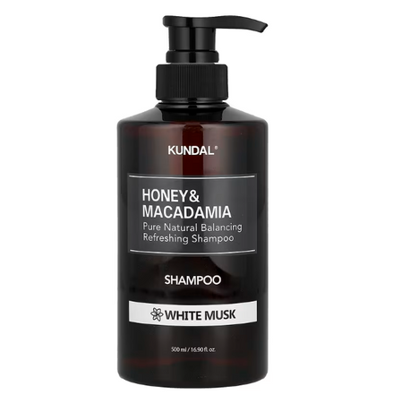 KUNDAL HONEY & MACADAMIA NATURE SHAMPOO 500ML - WHITE MUSK
